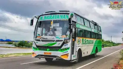 M Saravanan Travels Bus-Front Image