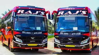 Raj’s Travels and Transports Bus-Front Image