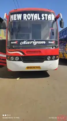 New Royal Star Travels Bus-Front Image