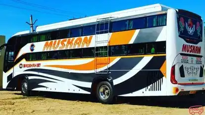 Muskan Travels Bus-Side Image