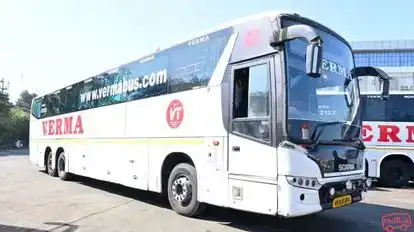 Verma Travels. Bus-Front Image