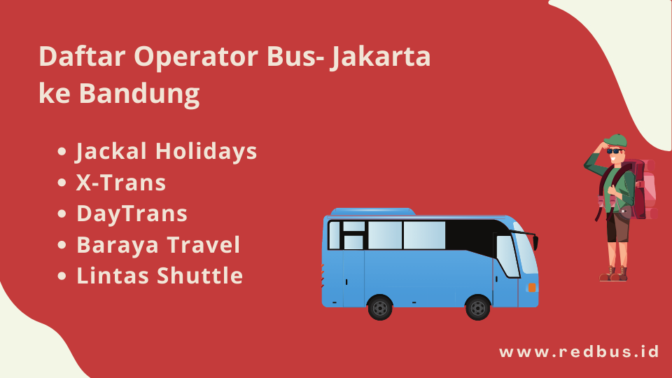 Daftar operator Travel Jakarta Bandung