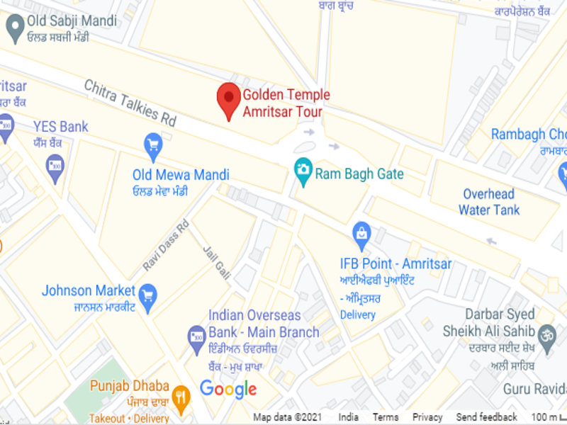 Golden Temple Amritsar location