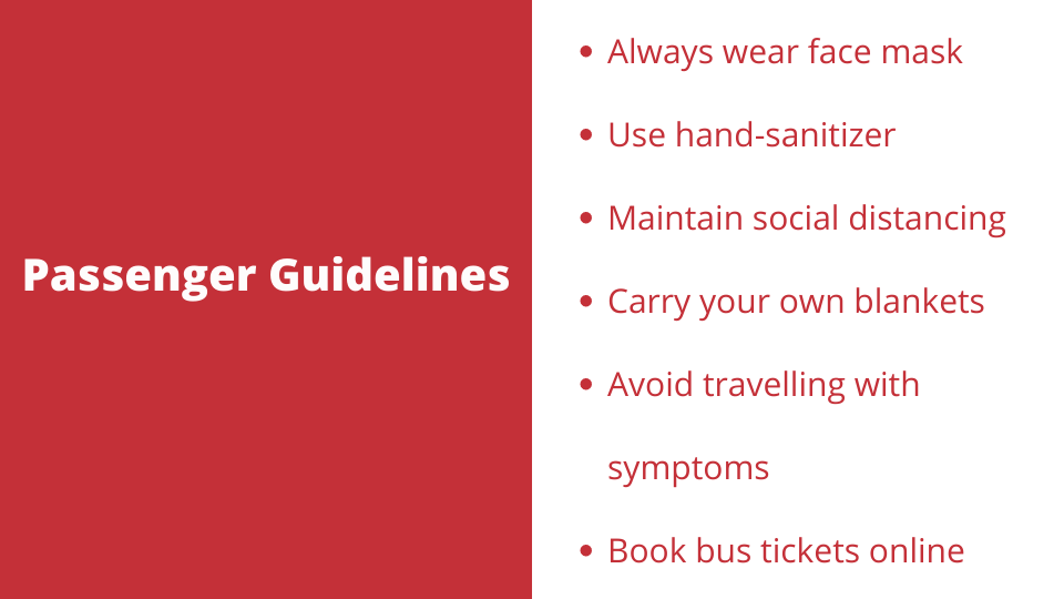 Passenger Guidelines for Interstate Bus Travel