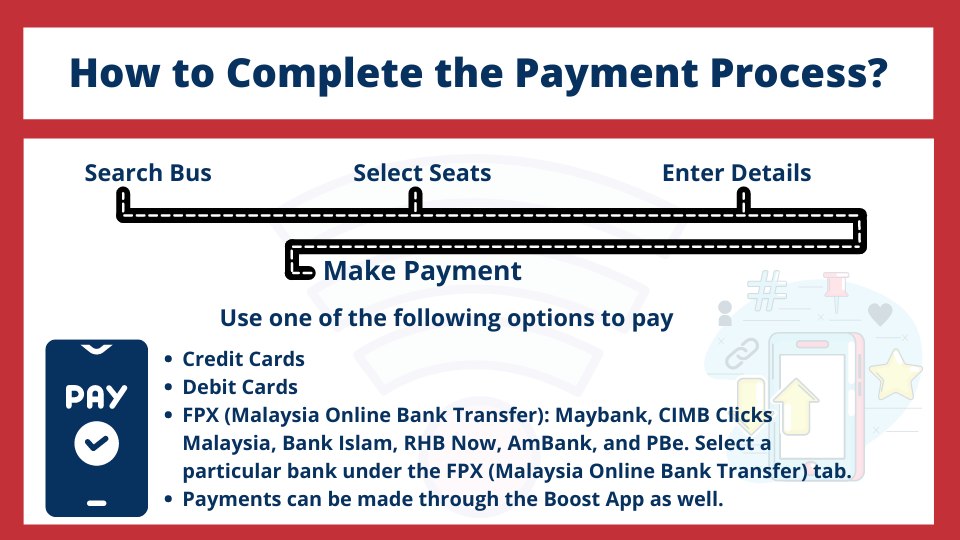 payment process for booking a bus online ticket