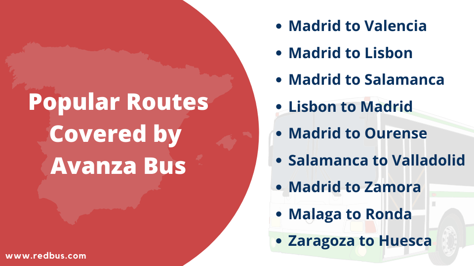 routes covered by Avanza