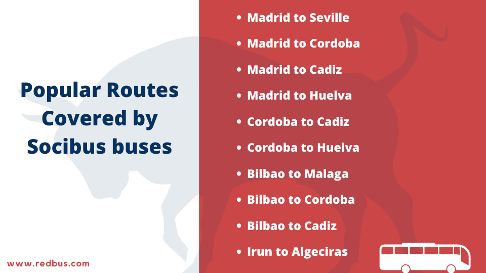routes covered by socibus